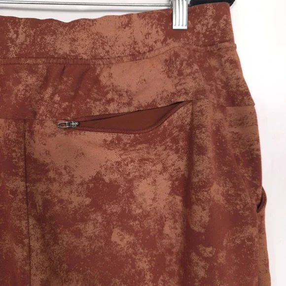 LULULEMON Rust Tie Dye XL Jogger Pants Athletic Mid Rise Logo Mens